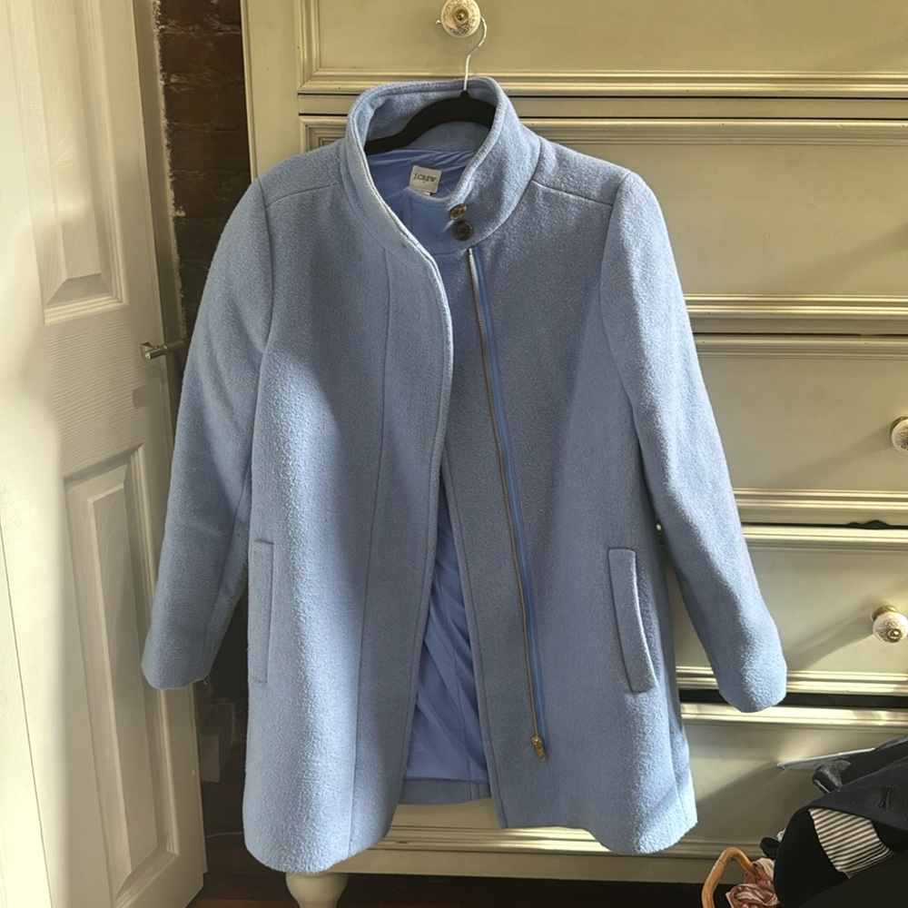 J Crew women’s blue zip jacket